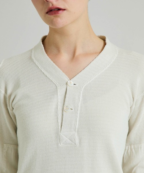 FILL THE BILL（フィルザビル）の「【FILL THE BILL(フィルザビル)】ウェーブサーマルコマンドシャツ 205-212042（Tシャツ/カットソー・レディース・ダークグリーン/アイボリー/ブラック・1）」の9枚目の写真