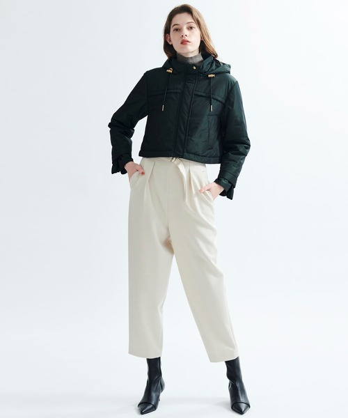 ランバンオンブルー♡ダウン♡中綿ジャケット♡ペプラム LANVIN en Bleu（ランバンオンブルー）の「ペプラムタフタ中綿