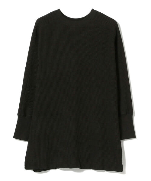 BEAMS BOY(ビームスボーイ)の「BEAMS BOY / サーマル ビッグシルエット クルー カットソー(Tシャツ/カットソー・レディース・チャコールグレー/オフホワイト・ONE SIZE)」の17枚目の写真