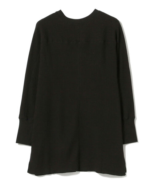 BEAMS BOY(ビームスボーイ)の「BEAMS BOY / サーマル ビッグシルエット クルー カットソー(Tシャツ/カットソー・レディース・チャコールグレー/オフホワイト・ONE SIZE)」の18枚目の写真