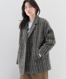 LOWRYS FARM | ツィードチェックダブルジャケット　959093(テーラードジャケット)