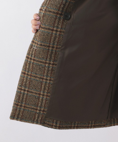 LOWRYS FARM（ローリーズファーム）の「ツィードチェックダブルジャケット　959093（テーラードジャケット・レディース・ブラウン/ブラック・FREE）」の4枚目の写真