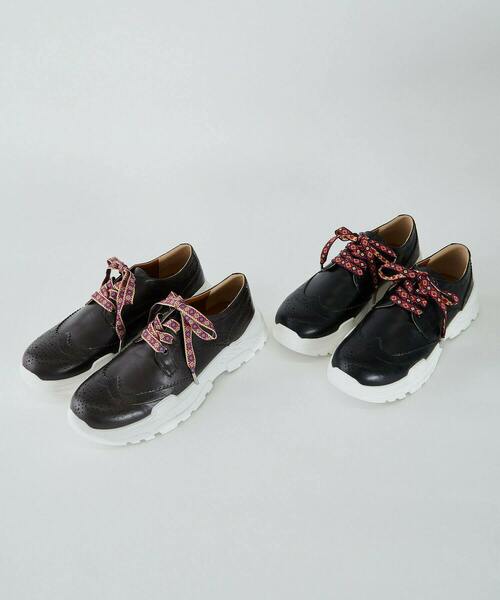 FRAPBOIS（フラボア）の「ブローグスニーカー（スニーカー・レディース・ブラウン/ブラック・1/3/0/2）」の19枚目の写真