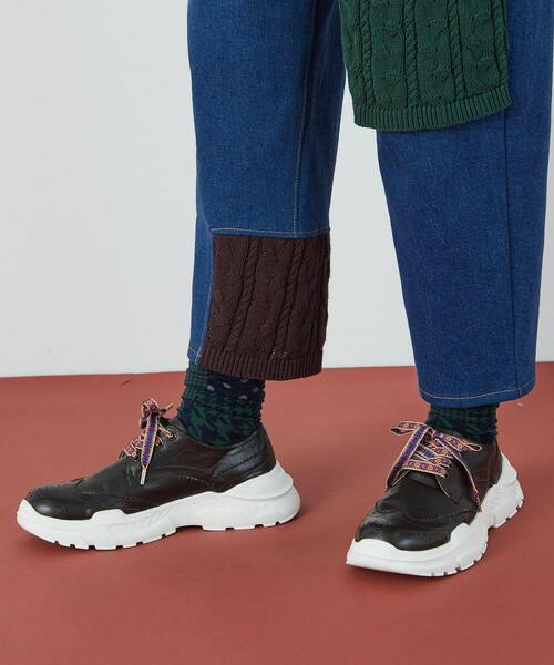 FRAPBOIS（フラボア）の「ブローグスニーカー（スニーカー・レディース・ブラウン/ブラック・1/3/0/2）」の18枚目の写真