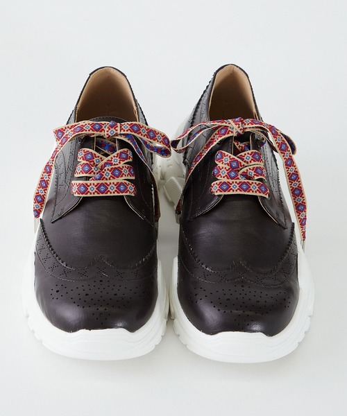 FRAPBOIS（フラボア）の「ブローグスニーカー（スニーカー・レディース・ブラウン/ブラック・1/3/0/2）」の12枚目の写真