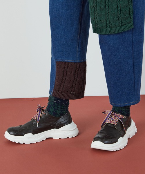 FRAPBOIS（フラボア）の「ブローグスニーカー（スニーカー・レディース・ブラウン/ブラック・1/3/0/2）」の16枚目の写真