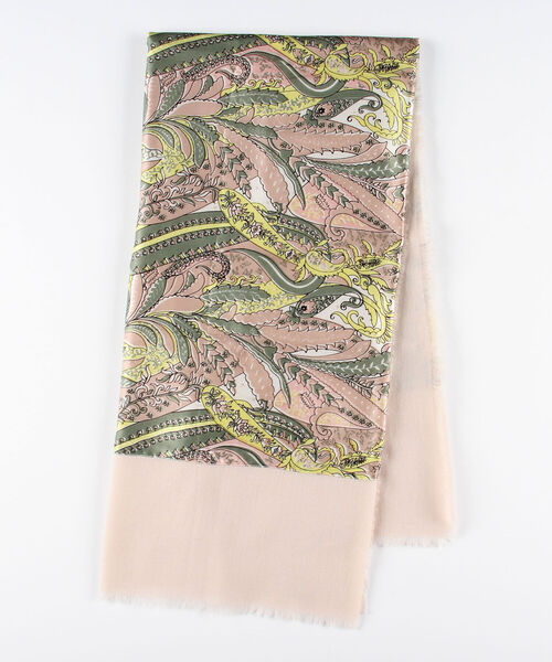 CITRUS（シトラス）の「【CITRUS/ シトラス】スクエアペーズリーストール（ストール/ショール・レディース・ブルー系その他3/ピンク系その他3・FREE）」の2枚目の写真