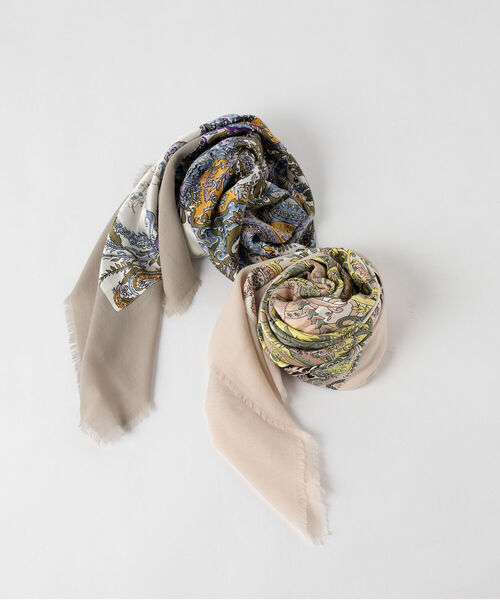 CITRUS（シトラス）の「【CITRUS/ シトラス】スクエアペーズリーストール（ストール/ショール・レディース・ブルー系その他3/ピンク系その他3・FREE）」の3枚目の写真