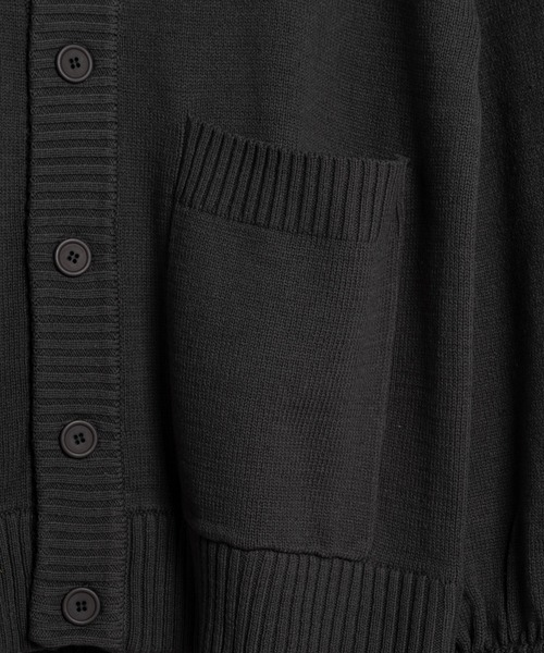 KUUUPY（クーピー）の「Cotton Acryl Relux  Cardigan - コットンアクリルリラックスカーディガン（カーディガン/ボレロ・メンズ・チャコールグレー/ライトグレー・SMALL/MEDIUM/LARGE）」の20枚目の写真