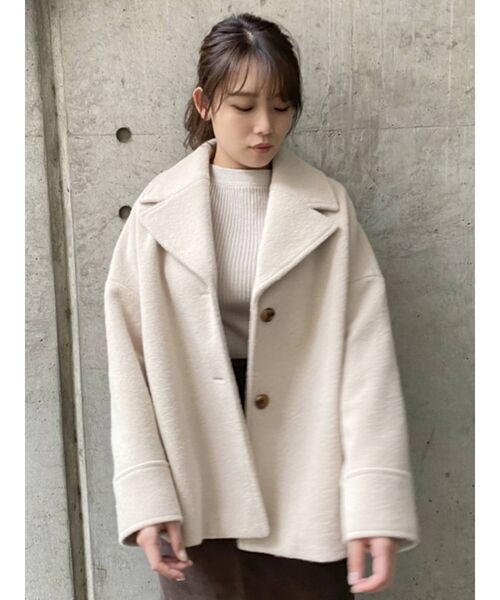 dazzlin（ダズリン）の「フェミニンカラーシングルコート（その他アウター・レディース・ブルー/アイボリー/その他1・FREE）」の16枚目の写真