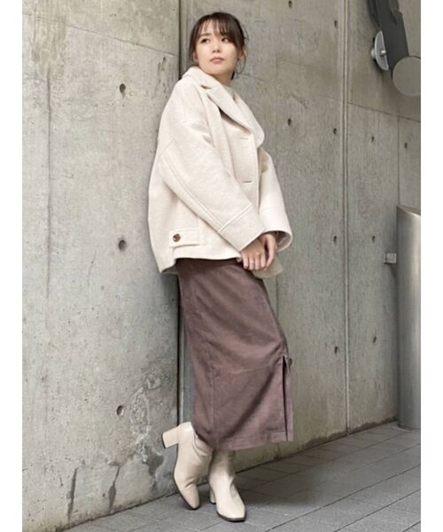 dazzlin（ダズリン）の「フェミニンカラーシングルコート（その他アウター・レディース・ブルー/アイボリー/その他1・FREE）」の17枚目の写真