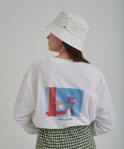 TINA:JOJUN(ティーナジョジュン)の「トムとジェリー ユニセックスロンT TINA:JOJUN(Tシャツ/カットソー・レディース・ホワイト系その他/ホワイト系その他2・M)」の10枚目の写真