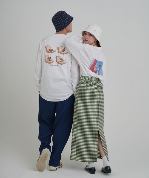 TINA:JOJUN(ティーナジョジュン)の「トムとジェリー ユニセックスロンT TINA:JOJUN(Tシャツ/カットソー・レディース・ホワイト系その他/ホワイト系その他2・M)」の15枚目の写真