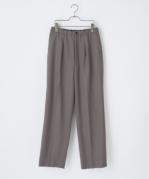 So_lemn(ソレム)の「【So_lemn/ソレム】フラノセンタープレススラックスパンツ(スラックス・レディース・ネイビー/グレイッシュベージュ・1/2)」の17枚目の写真