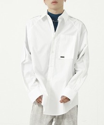 【WB ORIGINALS】Pleated Raglan Sleeve Dress Shirt WO21W2TP01