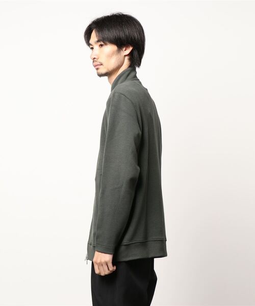 TETE HOMME（テットオム）の「ハニカムスタンドジップ（カーディガン/ボレロ・メンズ・ブラック/オフホワイト/カーキ・LARGE/MEDIUM/X-LARGE）」の6枚目の写真