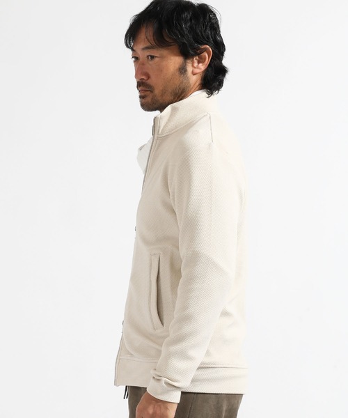 TETE HOMME（テットオム）の「ハニカムスタンドジップ（カーディガン/ボレロ・メンズ・ブラック/オフホワイト/カーキ・LARGE/MEDIUM/X-LARGE）」の14枚目の写真