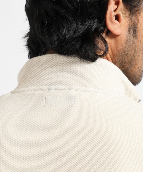 TETE HOMME（テットオム）の「ハニカムスタンドジップ（カーディガン/ボレロ・メンズ・ブラック/オフホワイト/カーキ・LARGE/MEDIUM/X-LARGE）」の8枚目の写真