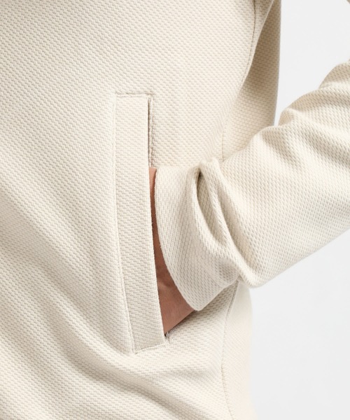 TETE HOMME（テットオム）の「ハニカムスタンドジップ（カーディガン/ボレロ・メンズ・ブラック/オフホワイト/カーキ・LARGE/MEDIUM/X-LARGE）」の10枚目の写真