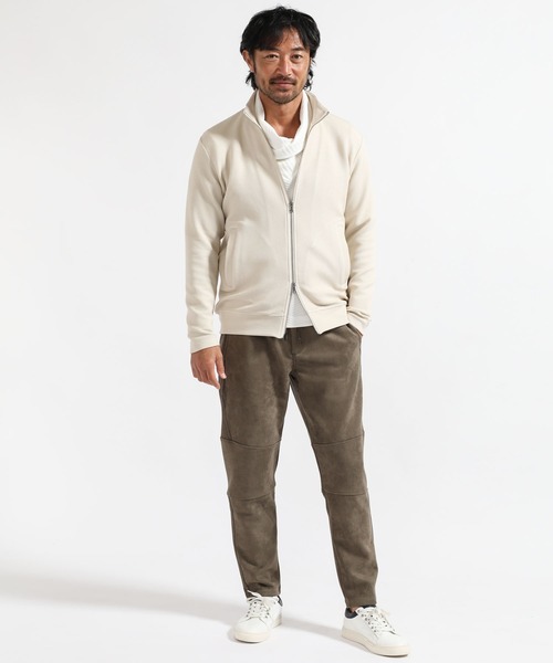 TETE HOMME（テットオム）の「ハニカムスタンドジップ（カーディガン/ボレロ・メンズ・ブラック/オフホワイト/カーキ・LARGE/MEDIUM/X-LARGE）」の11枚目の写真