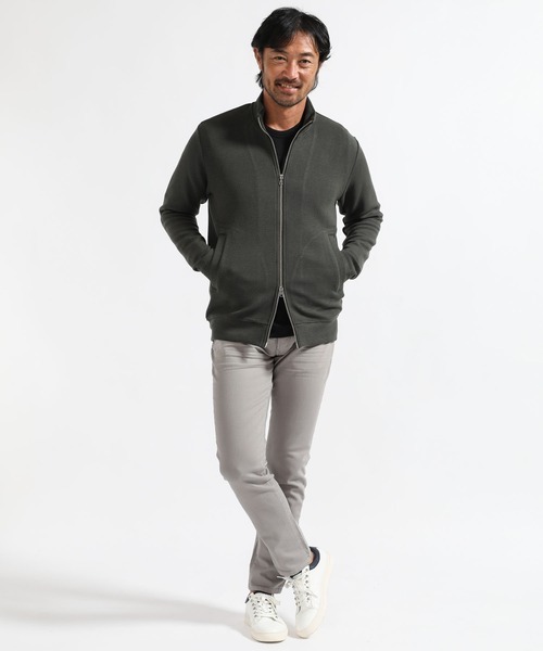 TETE HOMME（テットオム）の「ハニカムスタンドジップ（カーディガン/ボレロ・メンズ・ブラック/オフホワイト/カーキ・LARGE/MEDIUM/X-LARGE）」の13枚目の写真