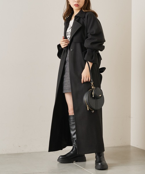 Chico（チコ）の「【Web限定】袖ボリュームロングコート（その他
