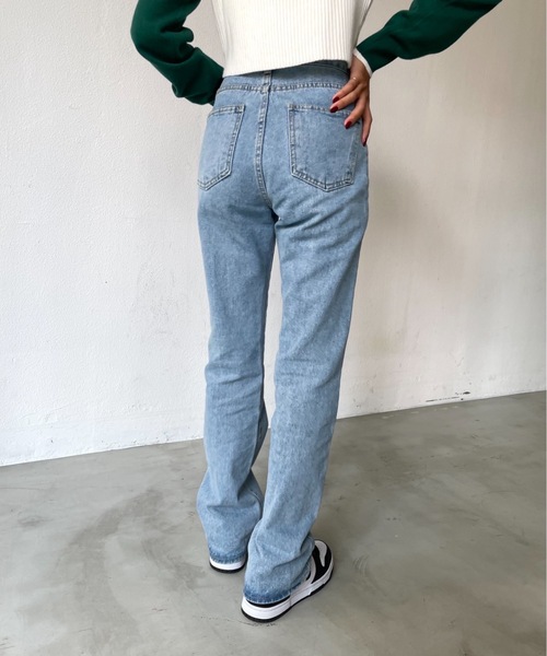 SHAGGIE（シャギー）の「ヴィンテージストレートデニムパンツ（デニムパンツ・レディース・ブルー/ネイビー・SMALL/MEDIUM）」の6枚目の写真