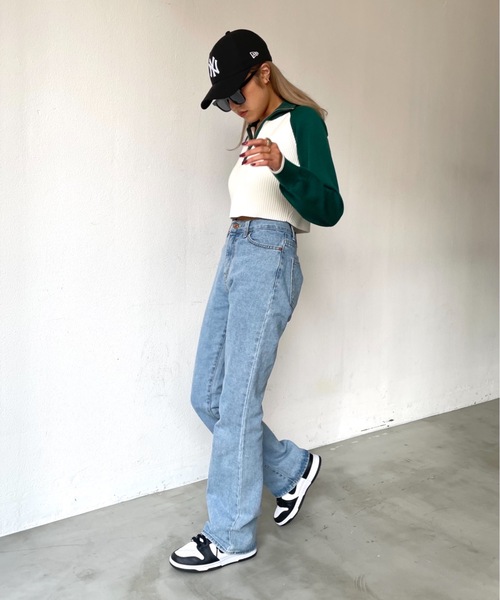 SHAGGIE（シャギー）の「ヴィンテージストレートデニムパンツ（デニムパンツ・レディース・ブルー/ネイビー・SMALL/MEDIUM）」の10枚目の写真