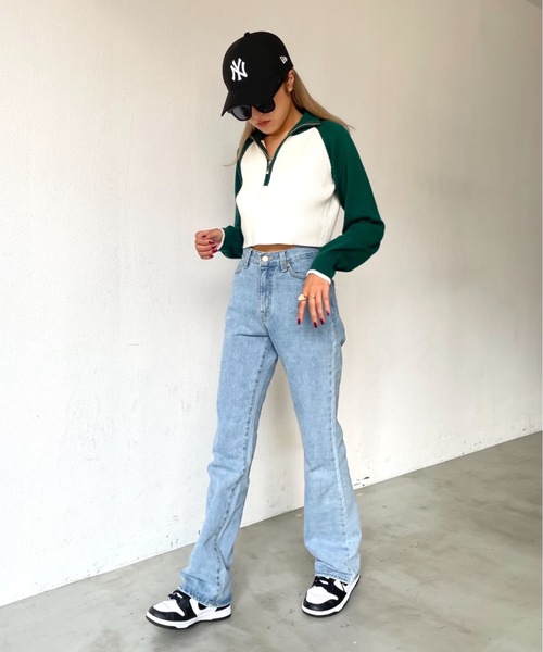 SHAGGIE（シャギー）の「ヴィンテージストレートデニムパンツ（デニムパンツ・レディース・ブルー/ネイビー・SMALL/MEDIUM）」の12枚目の写真