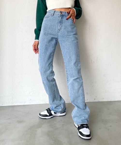SHAGGIE（シャギー）の「ヴィンテージストレートデニムパンツ（デニムパンツ・レディース・ブルー/ネイビー・SMALL/MEDIUM）」の3枚目の写真