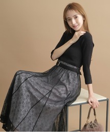 Rirandture（リランドチュール）の「7分袖チュールレースドッキング