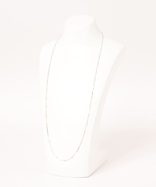 NATURAL BEAUTY BASIC（ナチュラルビューティーベーシック）の「スペーシングボールネックレス（ネックレス・レディース・シルバー/ゴールド・ﾌﾘ-）」の3枚目の写真