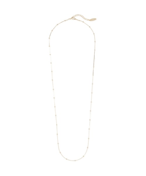 NATURAL BEAUTY BASIC（ナチュラルビューティーベーシック）の「スペーシングボールネックレス（ネックレス・レディース・シルバー/ゴールド・ﾌﾘ-）」の6枚目の写真