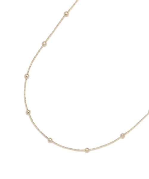 NATURAL BEAUTY BASIC（ナチュラルビューティーベーシック）の「スペーシングボールネックレス（ネックレス・レディース・シルバー/ゴールド・ﾌﾘ-）」の7枚目の写真