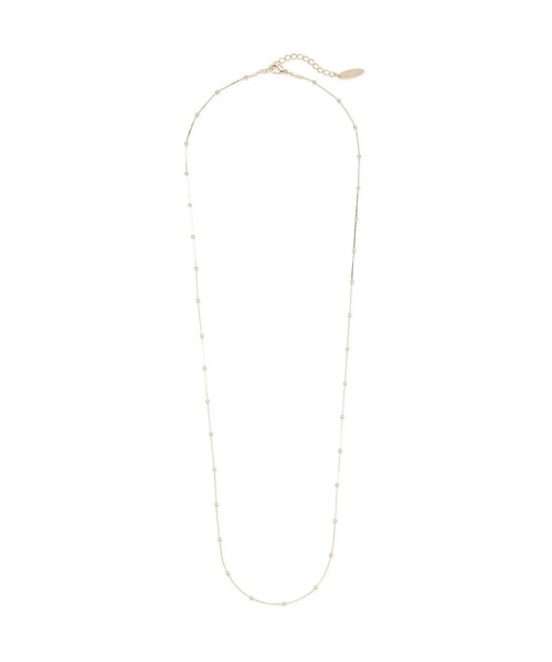 NATURAL BEAUTY BASIC（ナチュラルビューティーベーシック）の「スペーシングボールネックレス（ネックレス・レディース・シルバー/ゴールド・ﾌﾘ-）」の9枚目の写真