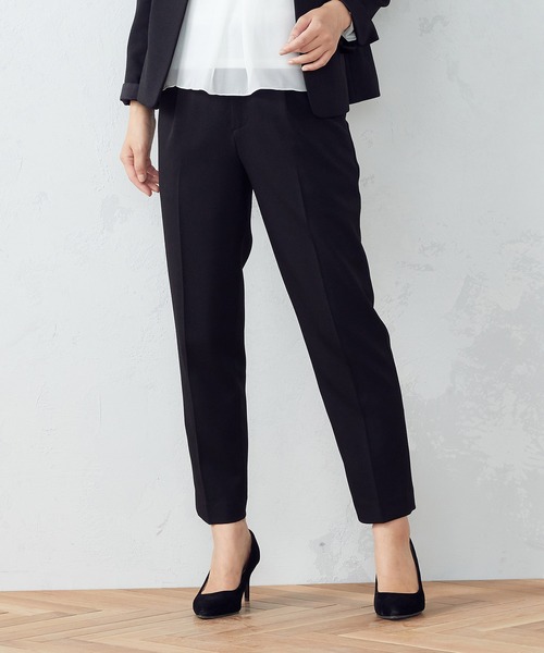 COMME CA ISM（コムサイズム）の「【セットアップ対応】　テーパードパンツ（スラックス・レディース・ブラック/ネイビー・SMALL/MEDIUM/LARGE/X-LARGE）」の2枚目の写真