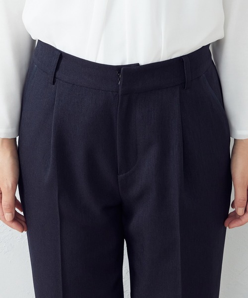 COMME CA ISM（コムサイズム）の「【セットアップ対応】　テーパードパンツ（スラックス・レディース・ブラック/ネイビー・SMALL/MEDIUM/LARGE/X-LARGE）」の7枚目の写真