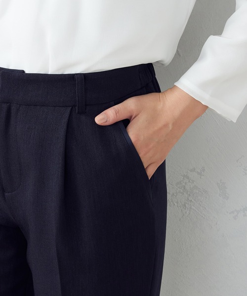 COMME CA ISM（コムサイズム）の「【セットアップ対応】　テーパードパンツ（スラックス・レディース・ブラック/ネイビー・SMALL/MEDIUM/LARGE/X-LARGE）」の8枚目の写真