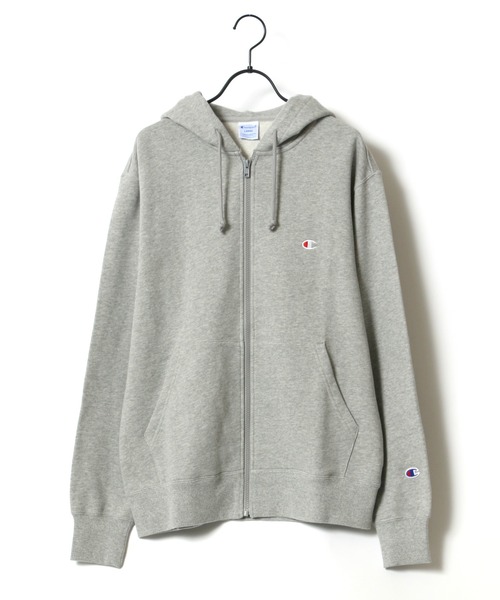 Champion(チャンピオン)の「Champion/チャンピオン ワンポイント スウェット フルジップパーカー フーディー(パーカー・メンズ・オートミール/ネイビー/グレー/ブラック・M/L/XL)」の8枚目の写真
