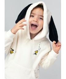 Design Tshirts Store graniph | スヌーピー(ピーナッツ)|キッズボアフリースパーカー(パーカー)