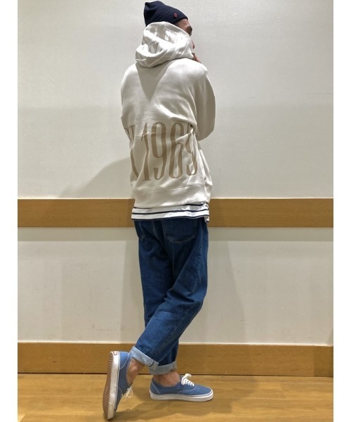 GAP（ギャップ）の「Gapflex ウォッシュウェル(TM) リラックステーパードデニム（デニムパンツ・メンズ・ライトインディゴブルー・31W 30L/29W 30L/30W 30L/32W 30L/28W 30L/32W 32L/31W 32L/36W 32L/33W 32L/34W 32L）」の7枚目の写真