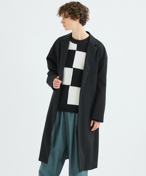 city（シティ）の「1 BUTTON CHESTER COAT/シングルチェスターコート（チェスターコート・メンズ・ライトグレー/パープル/ブラック・1/3/2）」の2枚目の写真