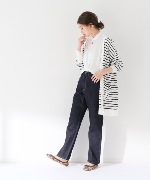 SLOBE IENA(スローブイエナ)の「サテンフリルカラーブラウス【手洗い可能】◆(シャツ/ブラウス・レディース・ホワイト/チャコールグレー・FREE)」の16枚目の写真