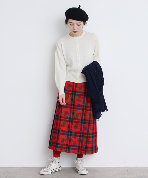 CHILD WOMAN（チャイルドウーマン）の「LITTLE LION WOOL無地ストール（ストール/ショール・レディース・ネイビー/イエロー/ピンク/キナリ/グリーン/レッド/グレー/ブルー・FREE）」の16枚目の写真