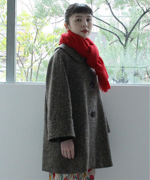 CHILD WOMAN（チャイルドウーマン）の「LITTLE LION WOOL無地ストール（ストール/ショール・レディース・ネイビー/イエロー/ピンク/キナリ/グリーン/レッド/グレー/ブルー・FREE）」の12枚目の写真