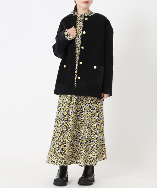 journal standard L'essage（ジャーナルスタンダードレサージュ）の「フラワープリントボウタイワンピース◆（ワンピース・レディース・ブルー/イエロー・FREE）」の13枚目の写真