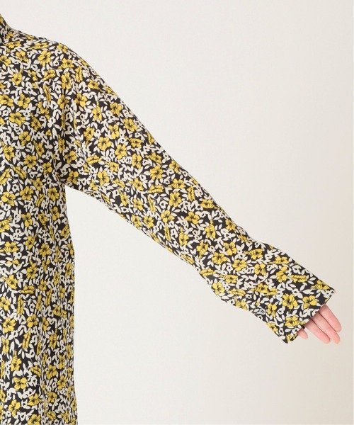 journal standard L'essage（ジャーナルスタンダードレサージュ）の「フラワープリントボウタイワンピース◆（ワンピース・レディース・ブルー/イエロー・FREE）」の5枚目の写真