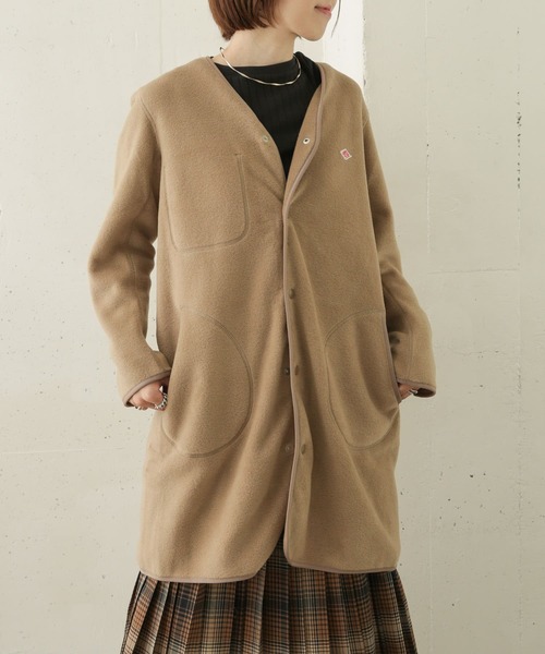 URBAN RESEARCH DOORS(アーバンリサーチドアーズ)の「DANTON FLEECE COLLARLESS COAT(その他アウター・レディース・ベージュ/ライトベージュ・36)」の12枚目の写真