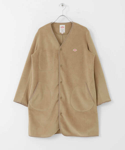 URBAN RESEARCH DOORS(アーバンリサーチドアーズ)の「DANTON FLEECE COLLARLESS COAT(その他アウター・レディース・ベージュ/ライトベージュ・36)」の4枚目の写真
