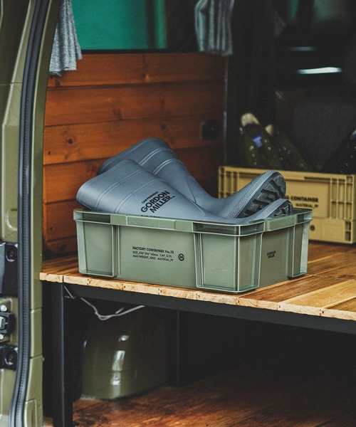 GORDON MILLER（ゴードンミラー）の「GORDON MILLER（ゴードンミラー） ファクトリーコンテナ No.13（収納グッズ・メンズ・オリーブドラブ・ONE SIZE）」の4枚目の写真